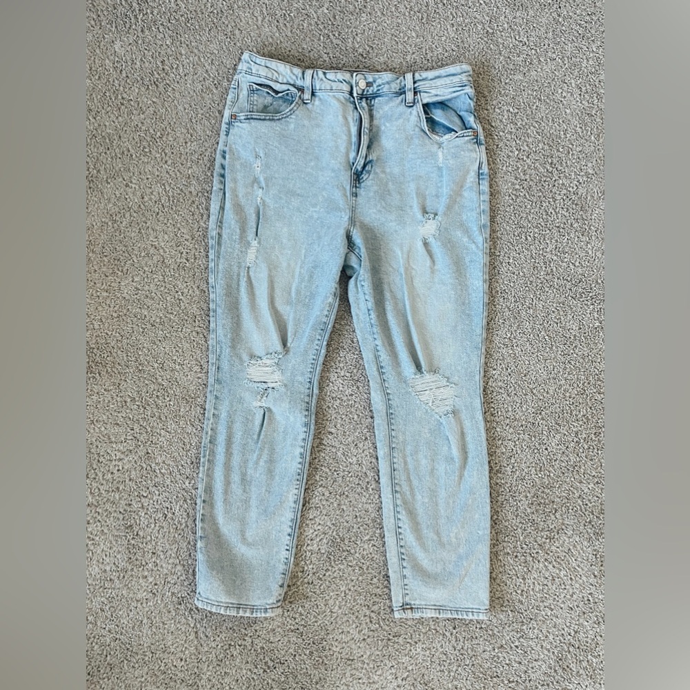 High waisted mom jeans
